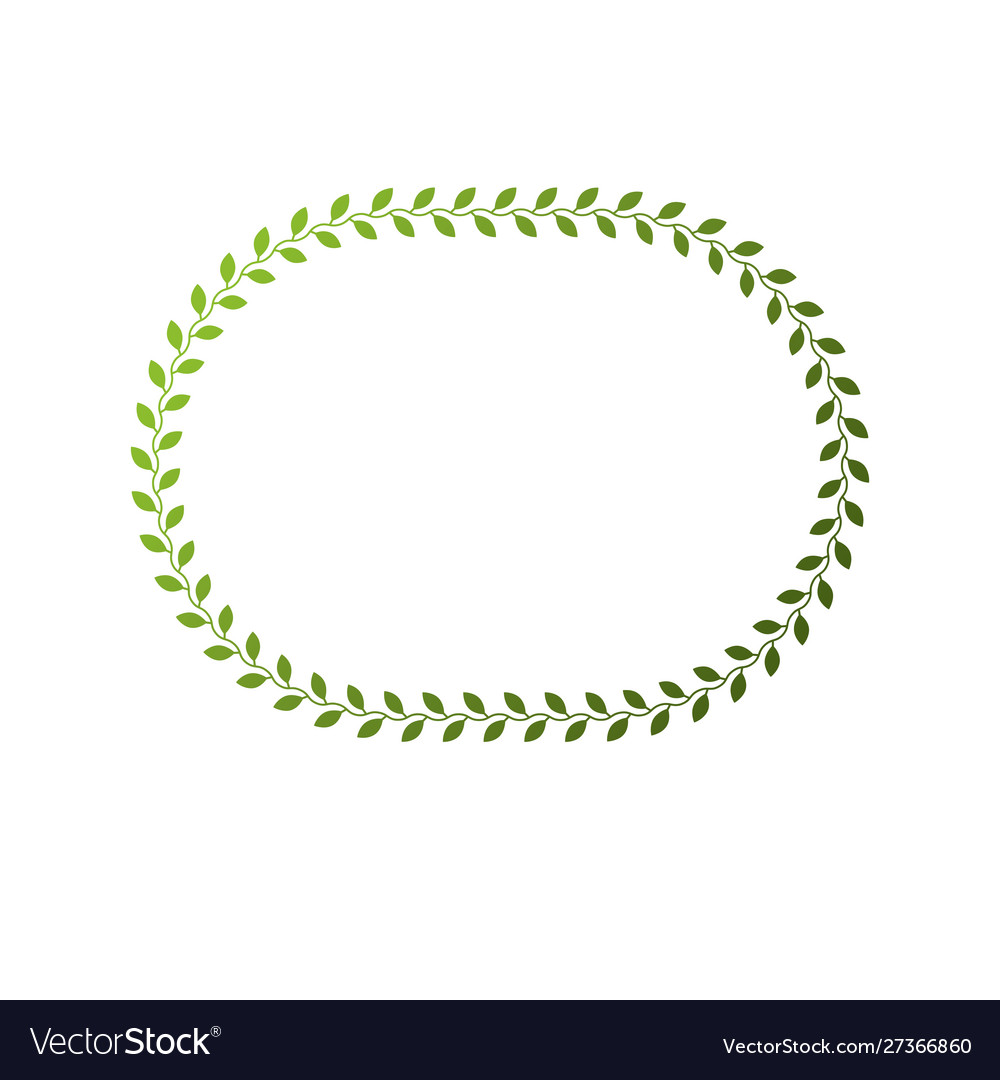 Victorian art circular frame with blank copy vector image Victorian art circular frame with blank copy