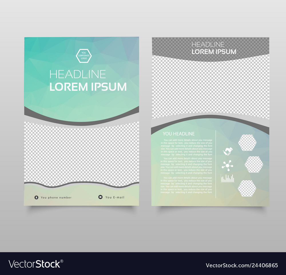 abstract background annual report template modern corporate report template