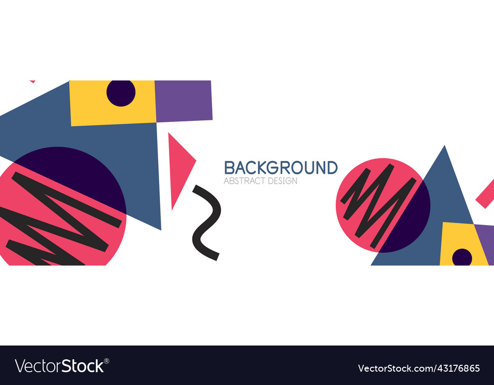 Abstract background blocks lines triangles vector image Abstract background blocks lines triangles