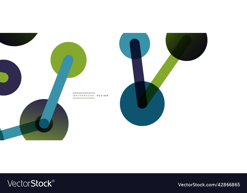Abstract background round dots connected by lines