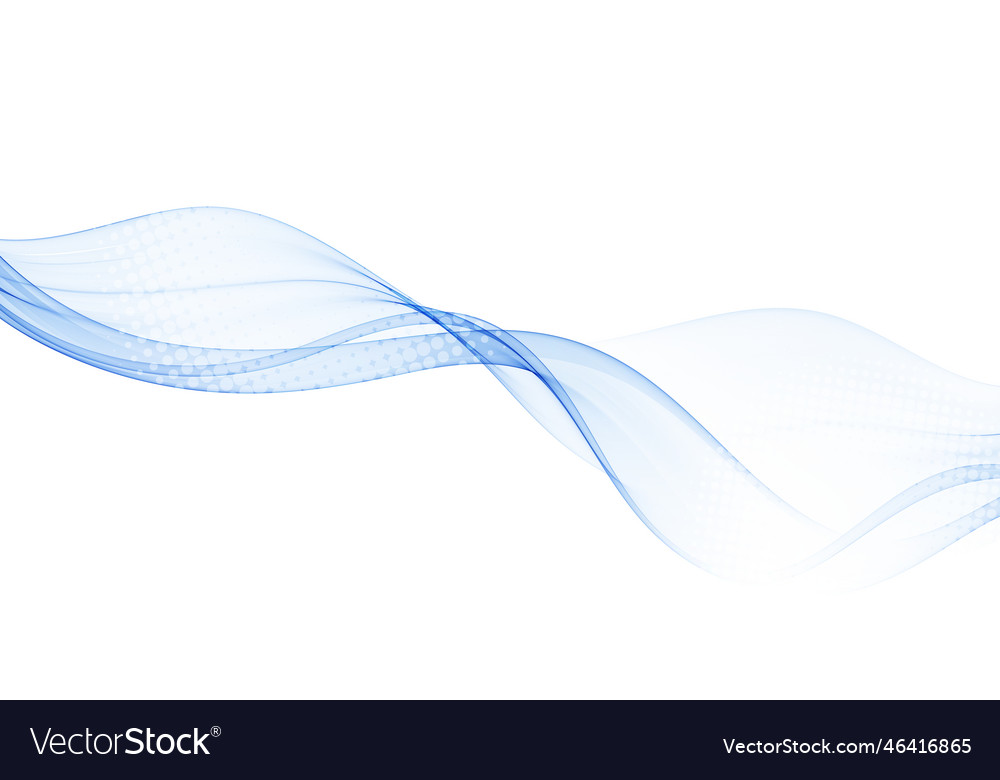 Abstract Blue Wave Stream