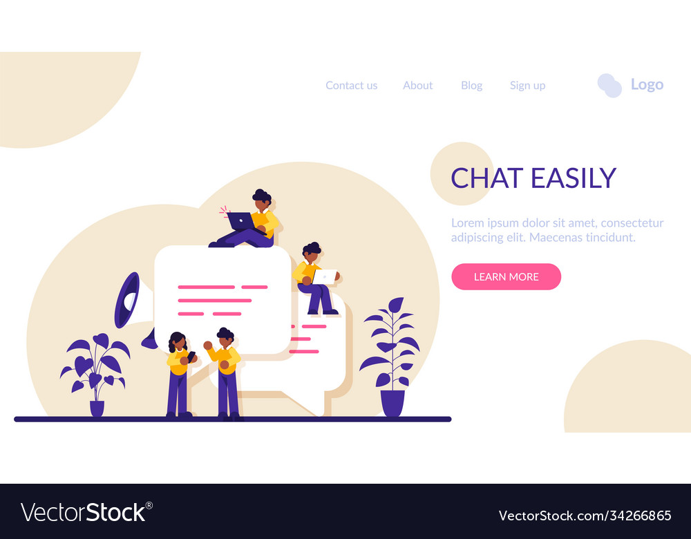 Chat easily speech bubbles for comment and reply vector image Chat easily speech bubbles for comment and reply