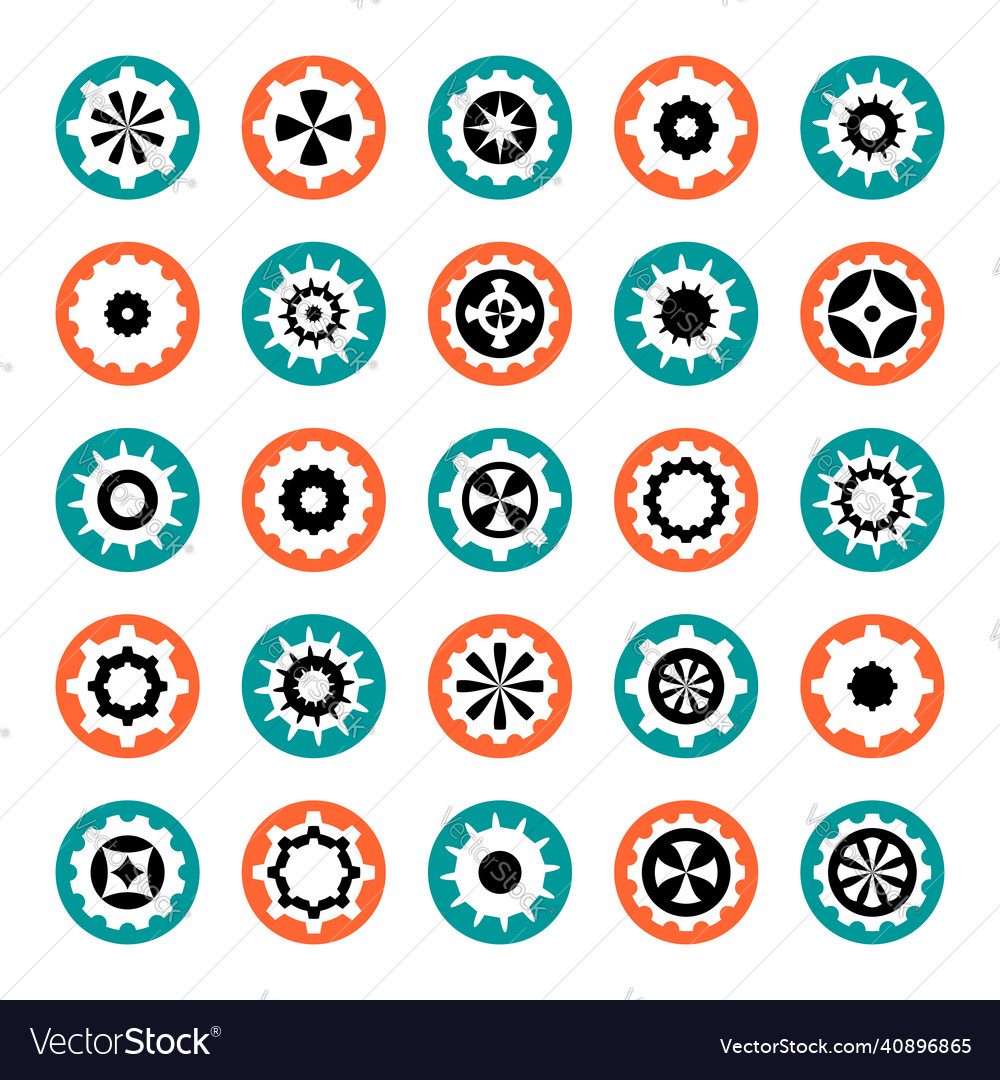 Circle design elements abstract icons