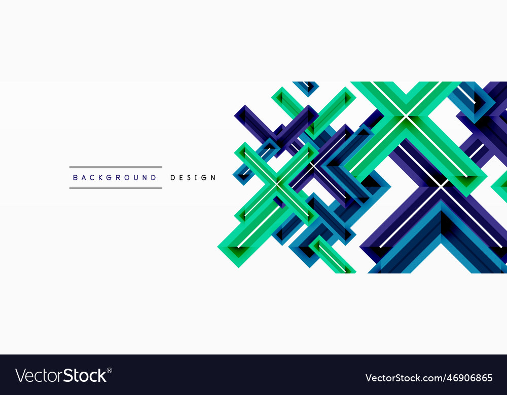 Cross line background minimal geometric template vector image Cross line background minimal geometric template