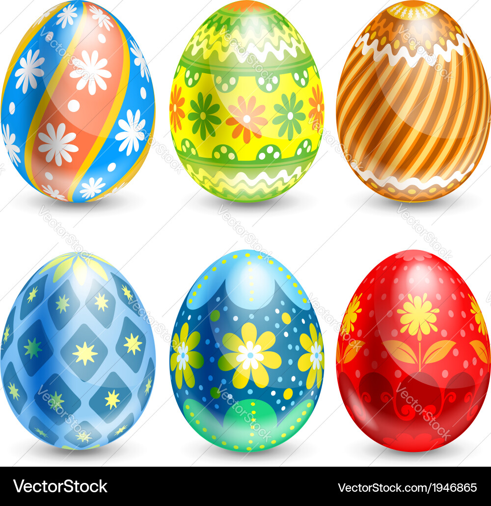 Easter eggs Royalty Free Vector Image - VectorStock