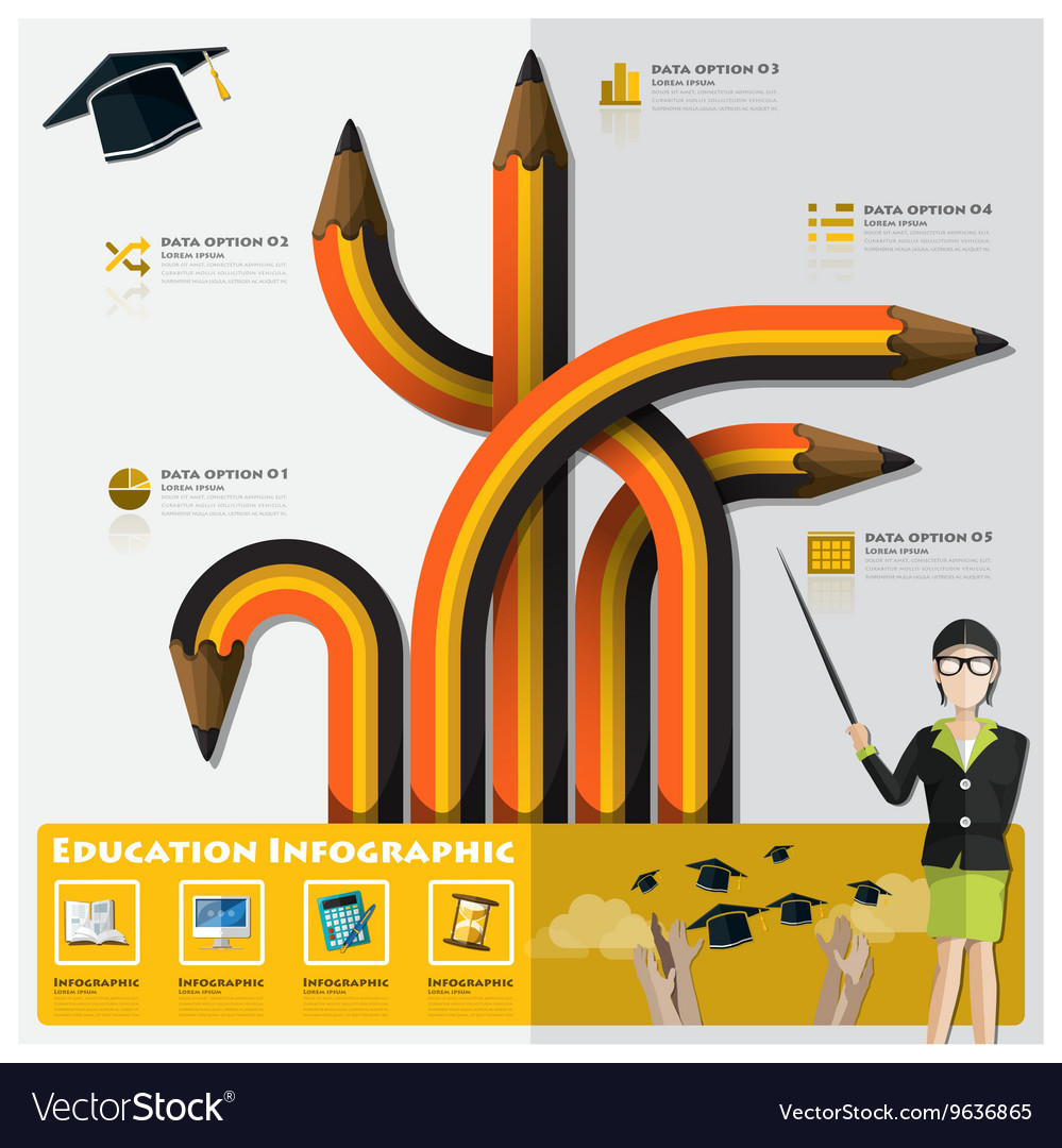 Education and graduation learning infographic