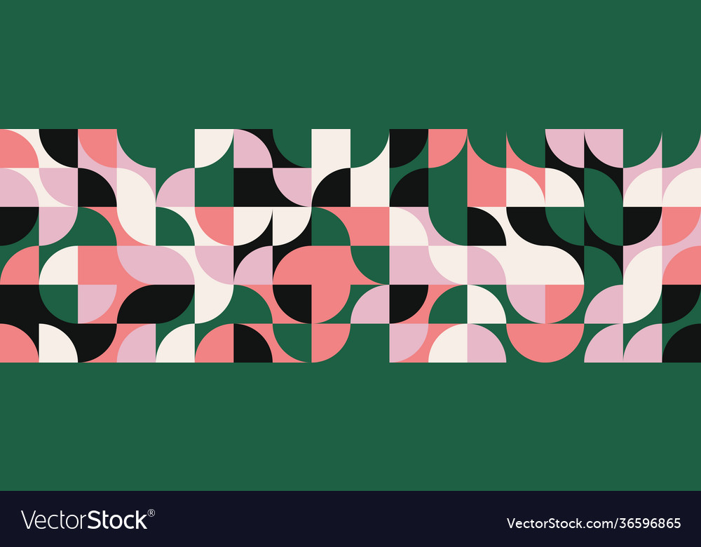 Horizontal abstract pattern design vector image Horizontal abstract pattern design