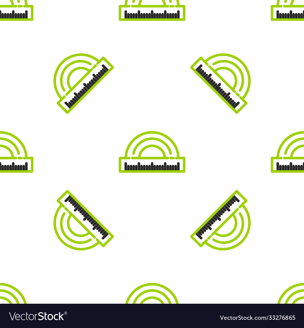 Line protractor grid for measuring degrees icon vector image Line protractor grid for measuring degrees icon