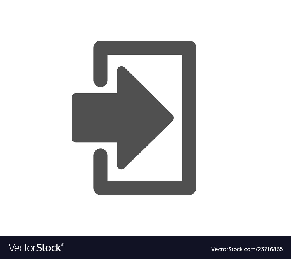 Login arrow icon sign in symbol navigation pointer
