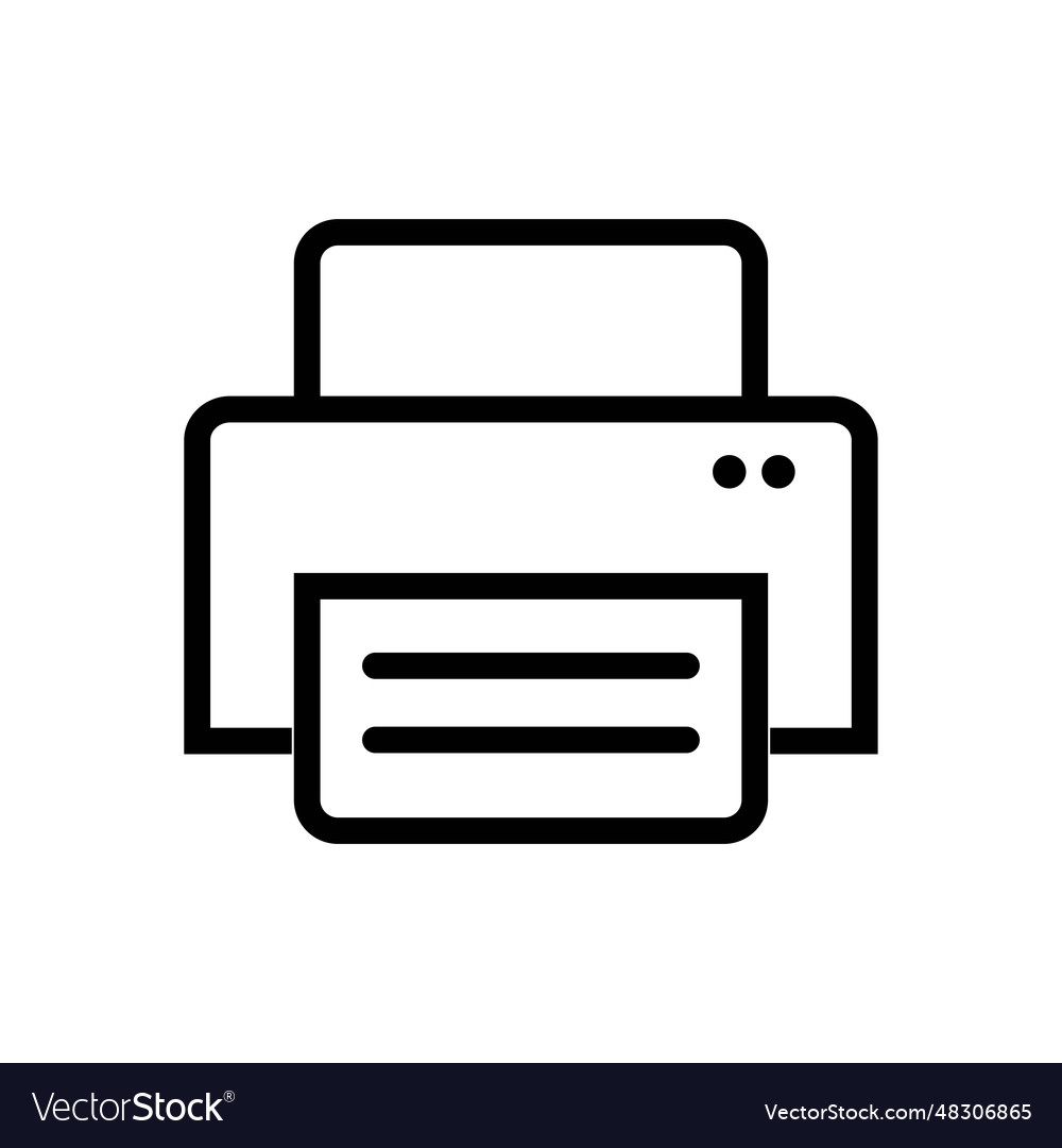 Printer fax web icon design Royalty Free Vector Image