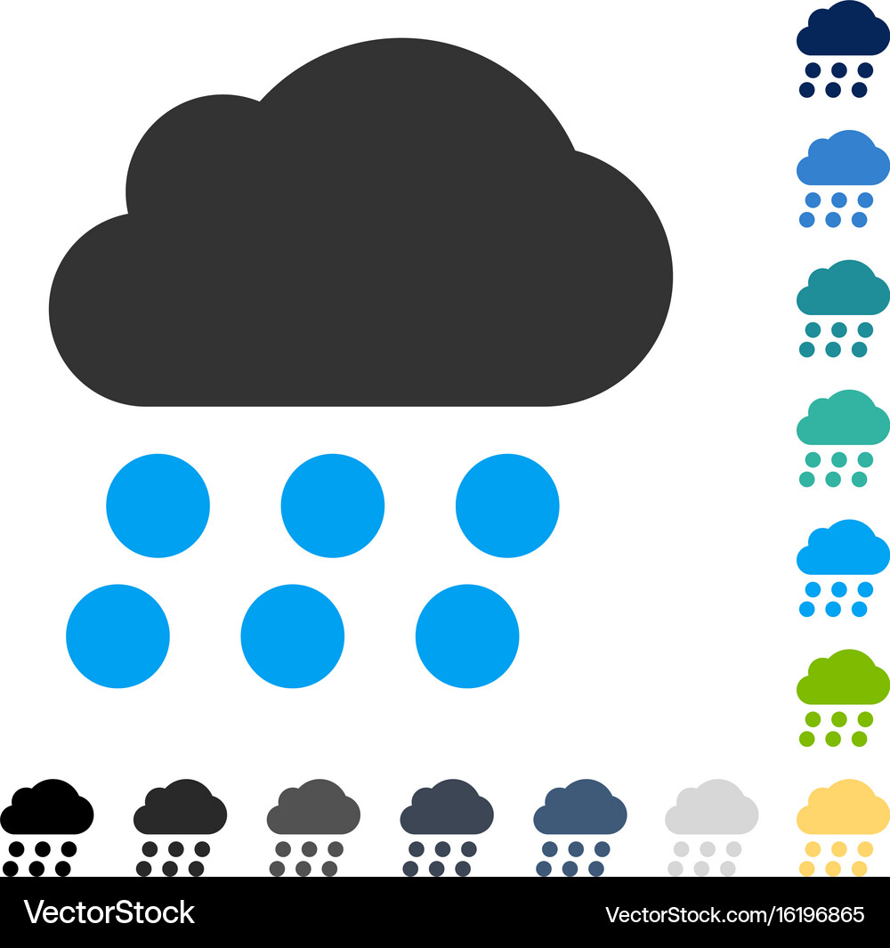 Rain cloud icon Royalty Free Vector Image - VectorStock