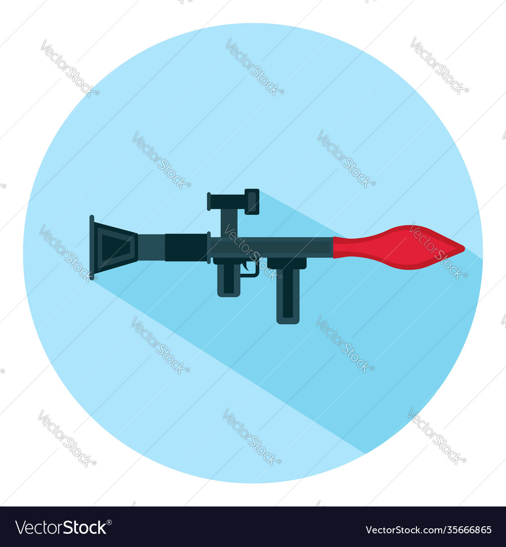 Rocket launcher on a white background