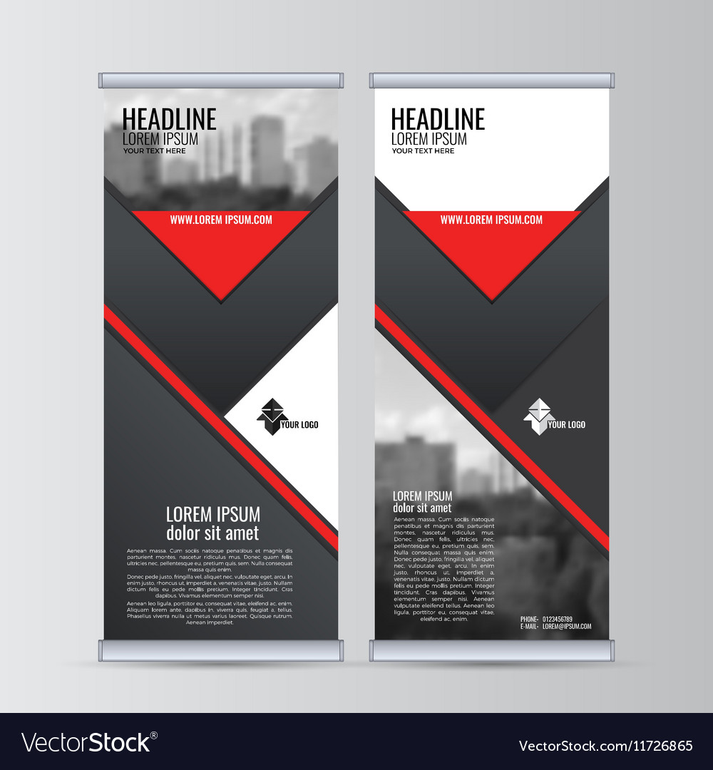 Vertical Roll Up Banner Template