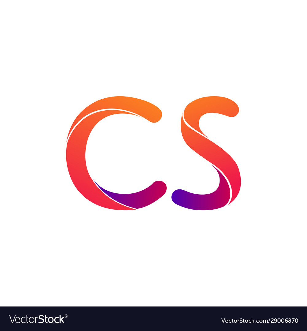 Cs letters logo icon mosaic design template Vector Image