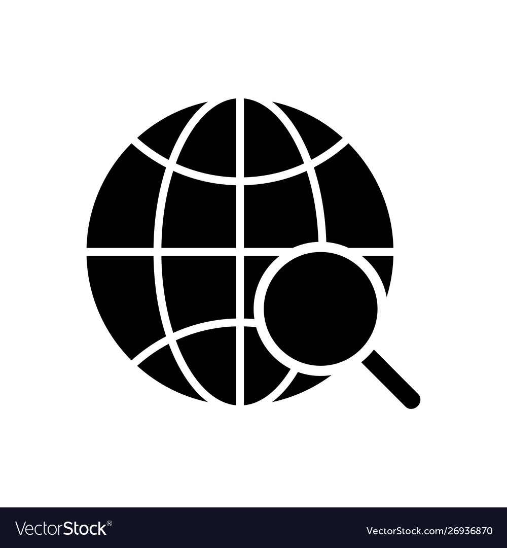 Globe and earth planet web icons in line style vector image Globe and earth planet web icons in line style