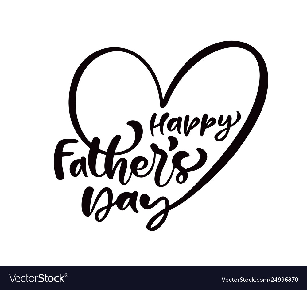 Happy father s day lettering black