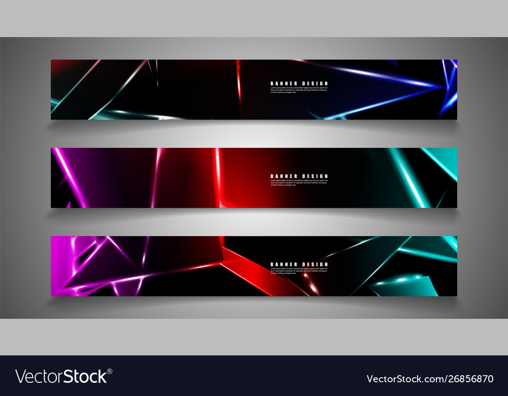 Minimal banner design triangular shape vector image Minimal banner design triangular shape