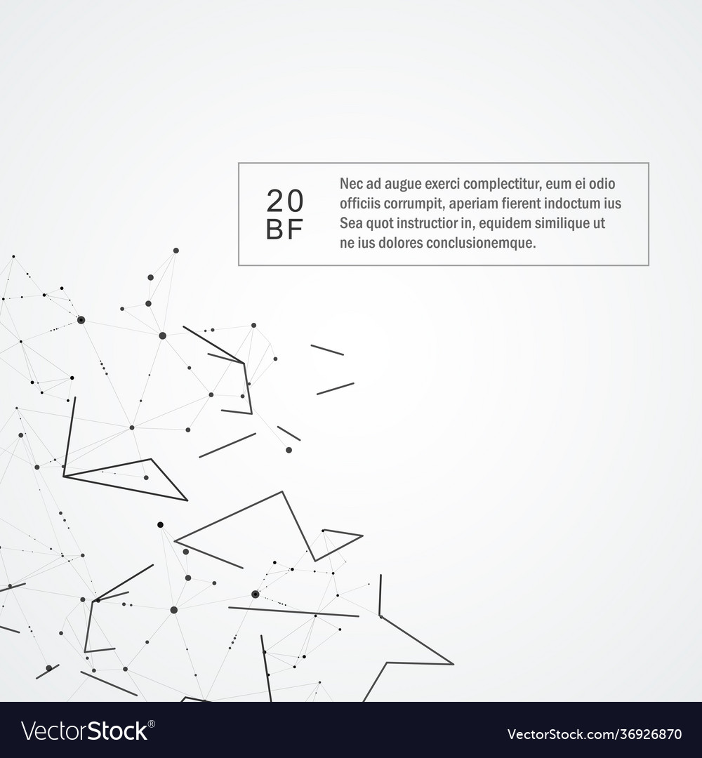 Modern design with connected dots and lines vector image Modern design with connected dots and lines
