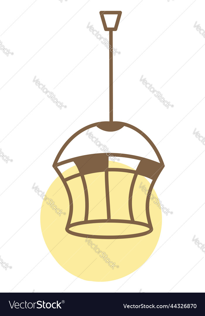 Modern electric chandelier on a white background