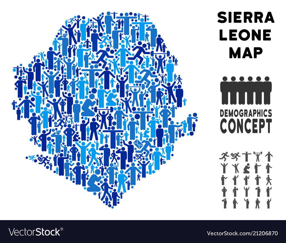 Menschen sierra leone map