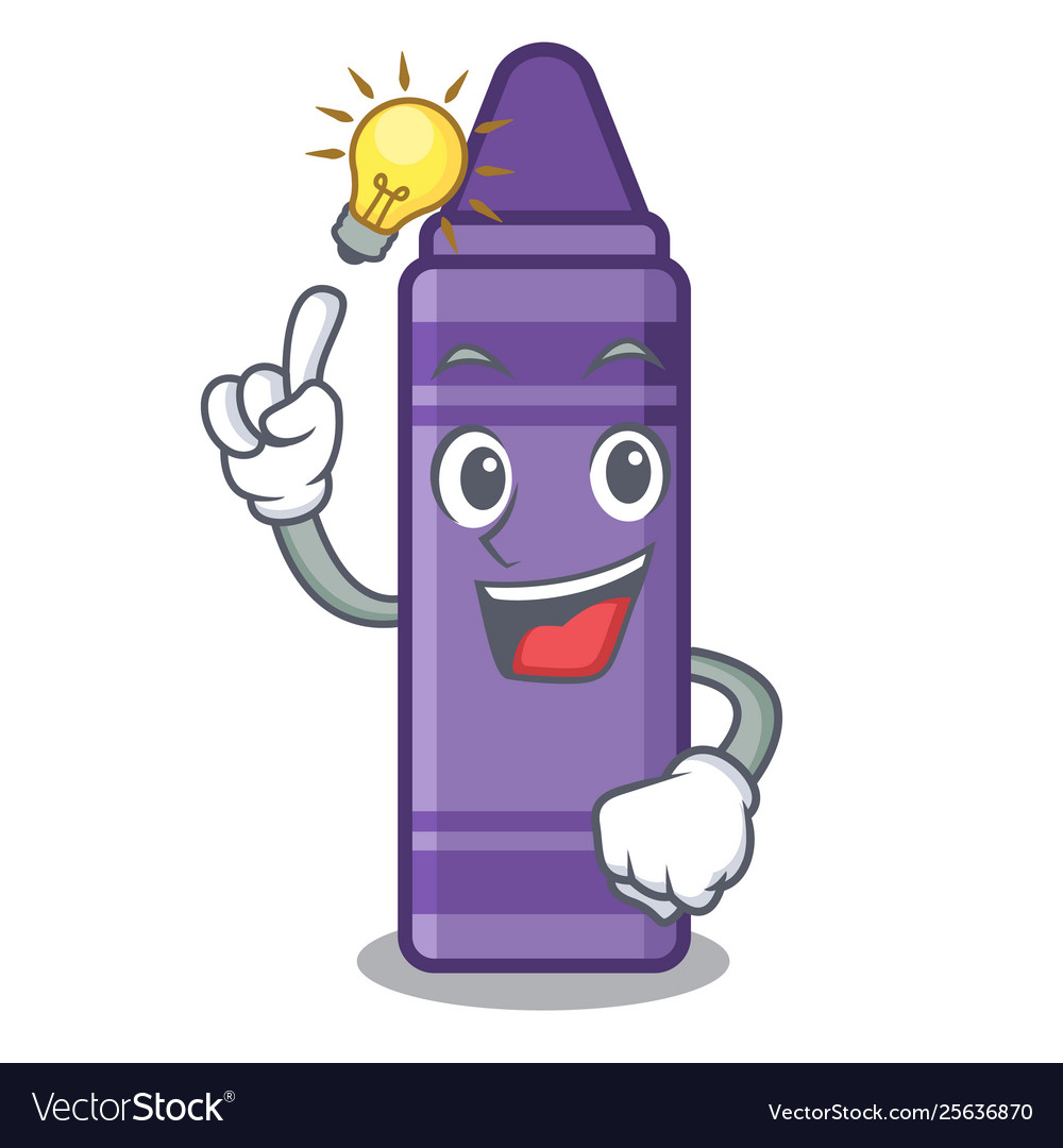 Purple Crayon Mascot Idea