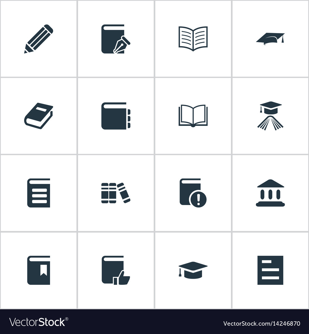 Set of simple knowledge icons