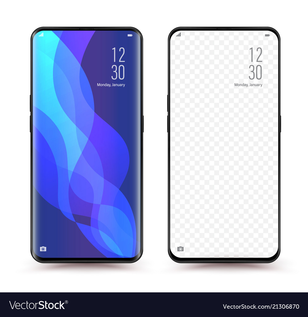 Download Smartphone mockup transparent screen Royalty Free Vector