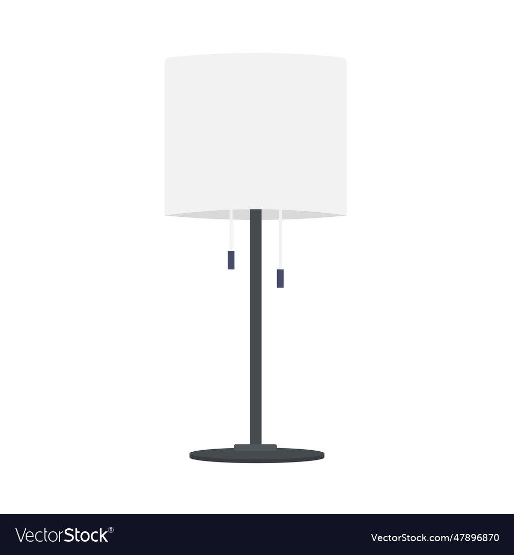 Table lamp flat clean icon design element