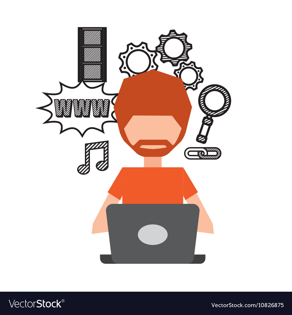 Avatar person user computer