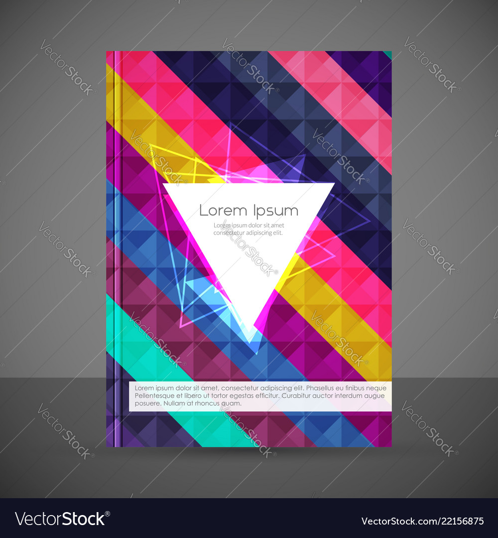 Brochure design with abstract pattern background
