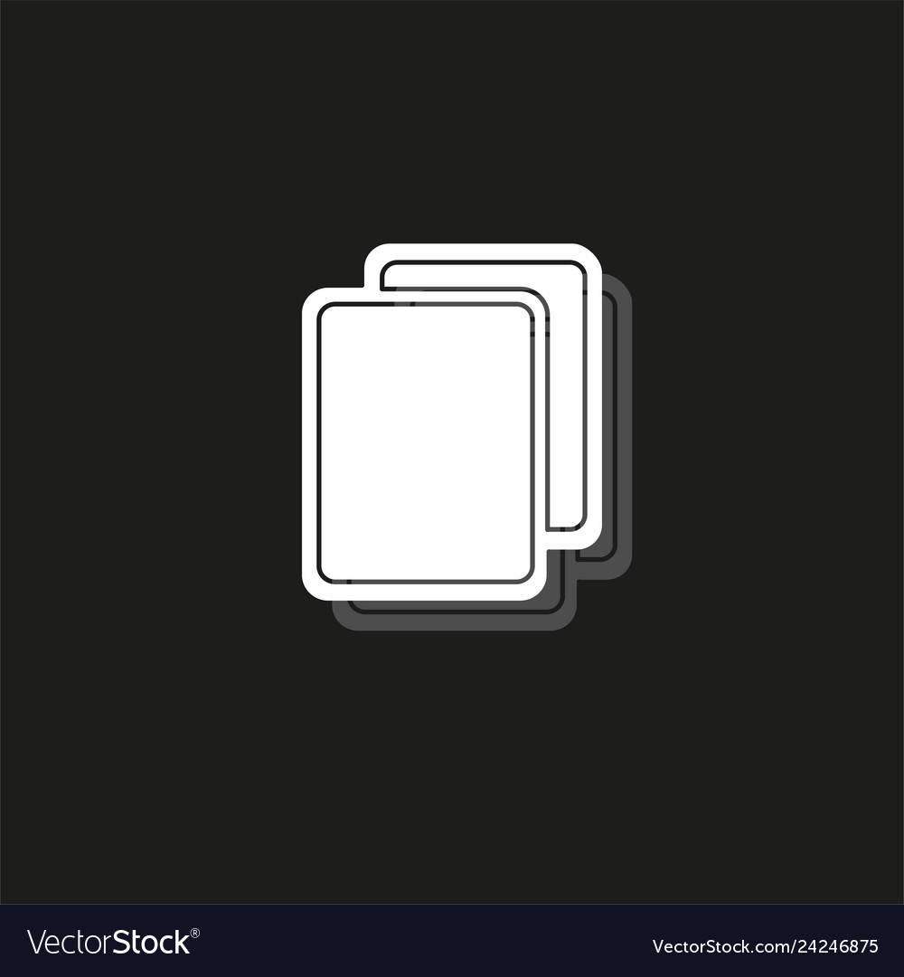 Copy or duplicate document icon - web page symbol