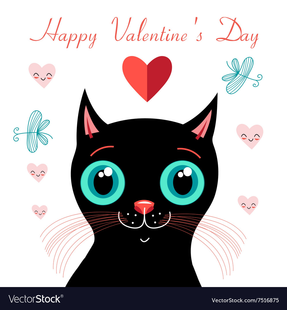 Graphics funny love with a kitten