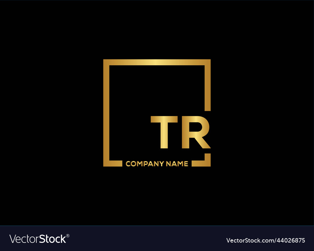 Initial letter tr logo or icon design image