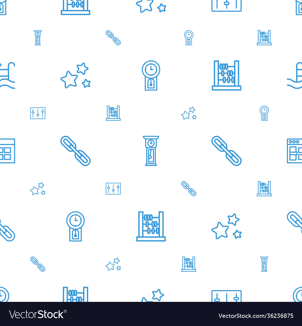 Interface icons pattern seamless white background