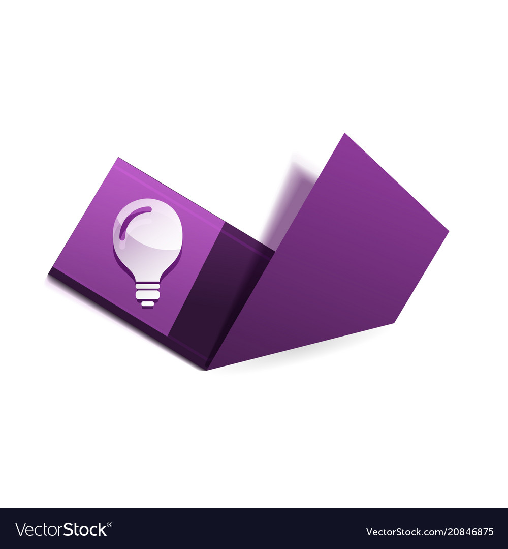 Light bulb new idea concept web button vector image Light bulb new idea concept web button
