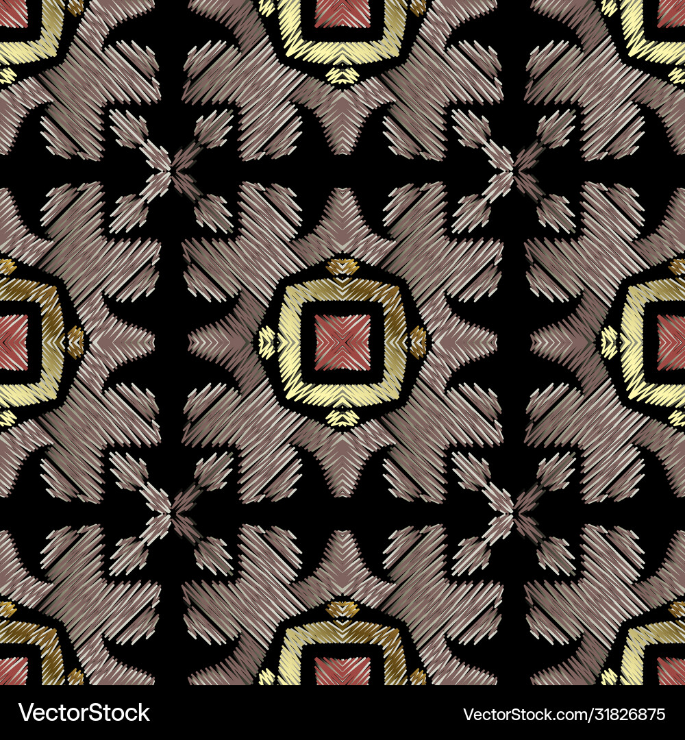 Textured seamless pattern geometric Royalty Free Vector