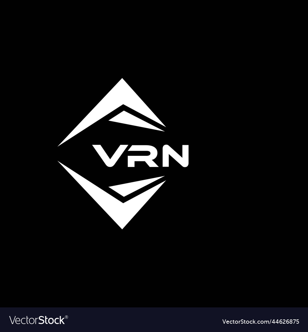 Vrn abstract technology logo design on black Vector Image
