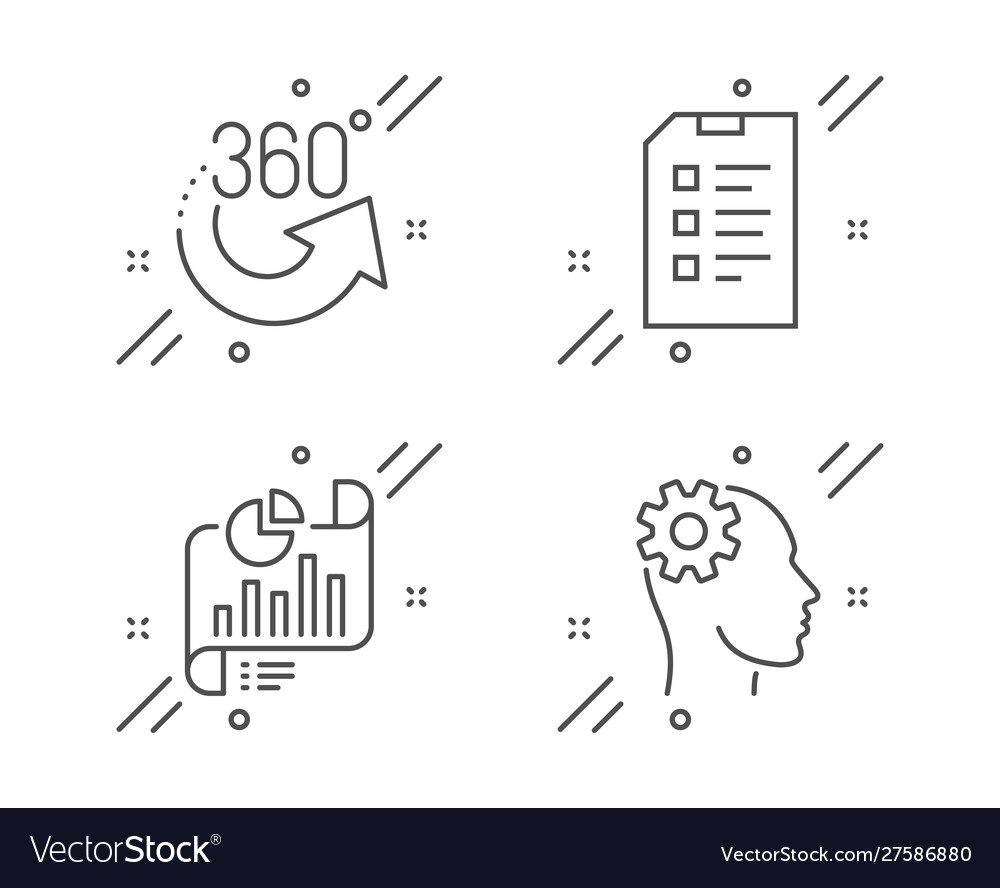 360 Degree Checklist & Report Icons