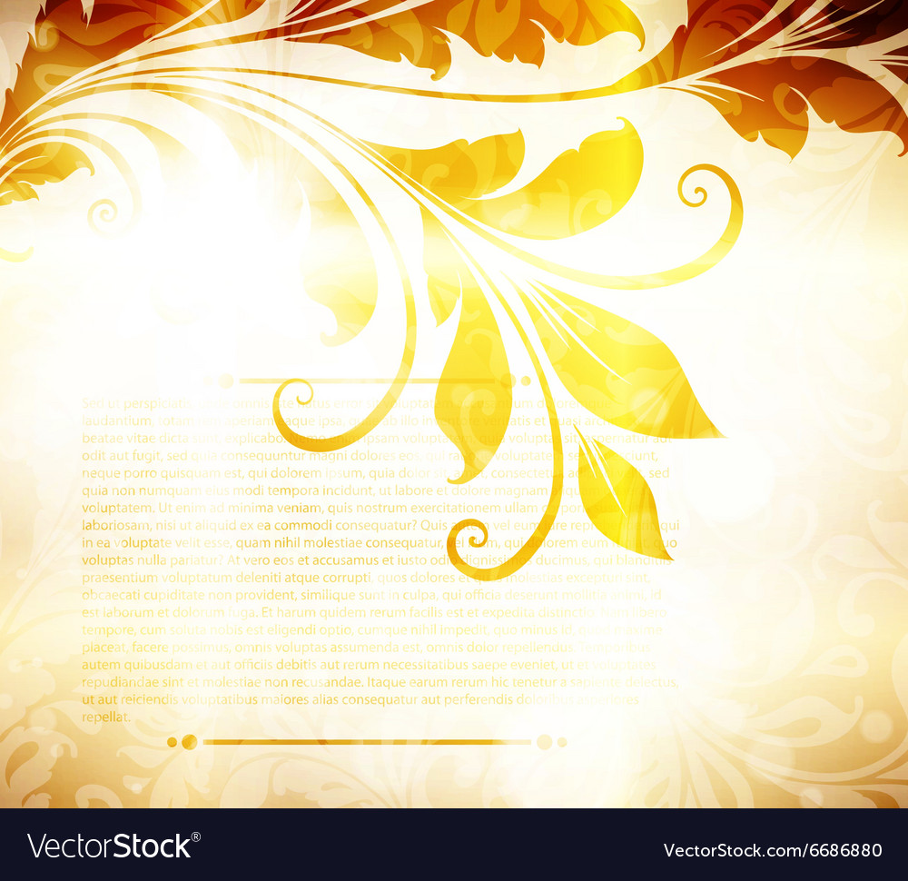 Abstract vintage background with autumn leaves