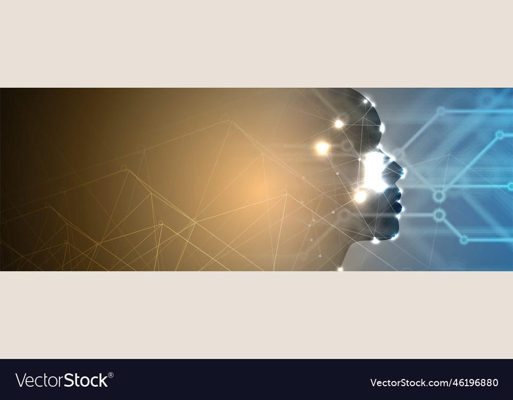 Artificial intelligence technology web background