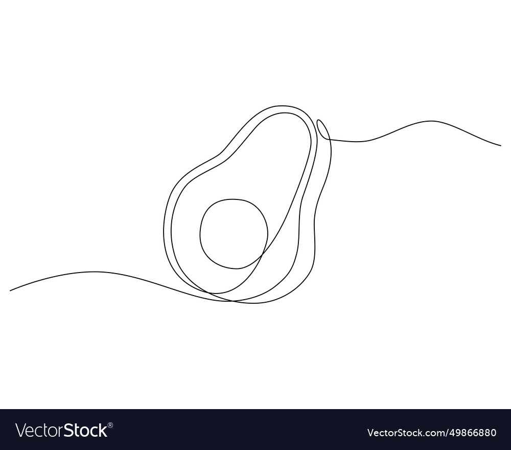 Continuous one simple single abstract line vector image Continuous one simple single abstract line