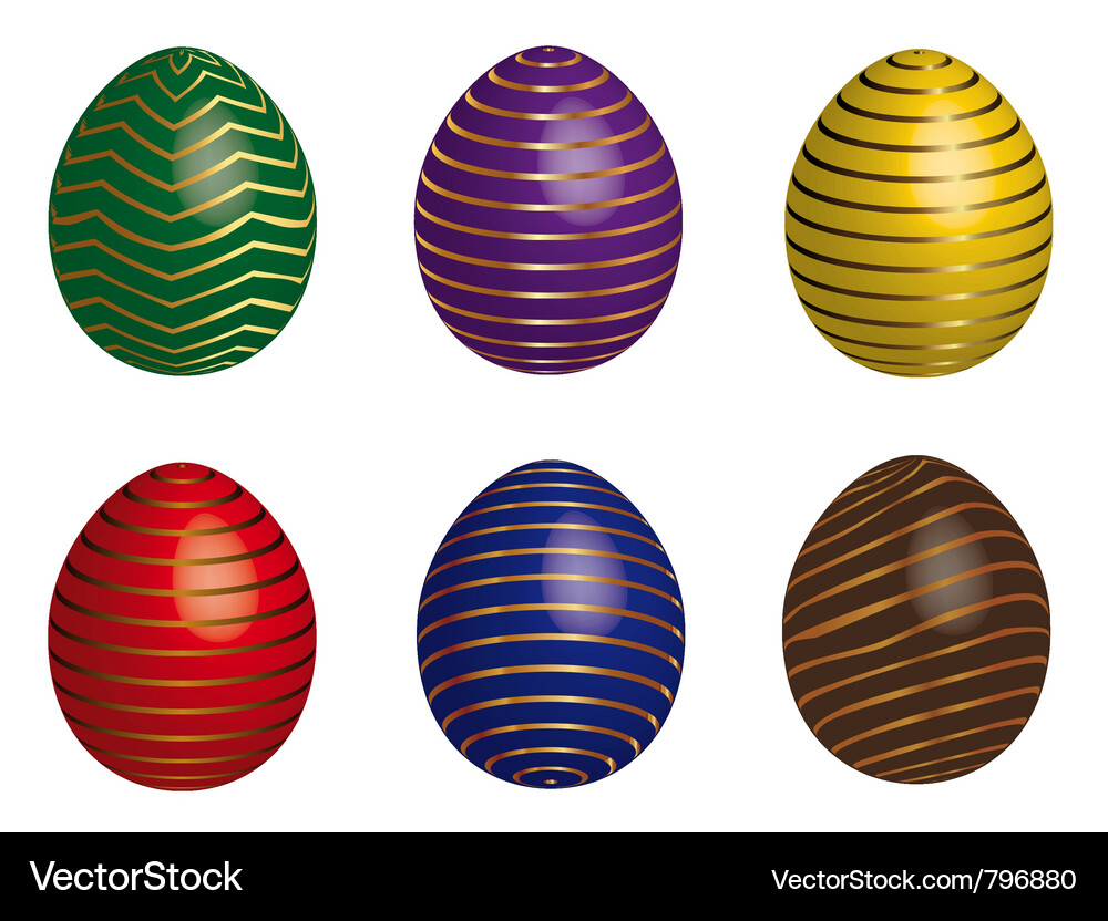 Easter eggs Royalty Free Vector Image - VectorStock