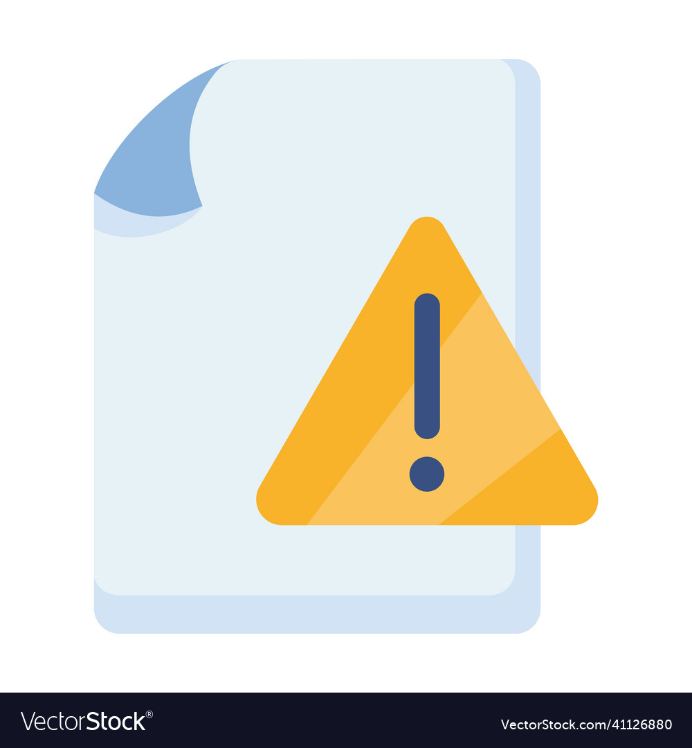 Error document file paper page warning