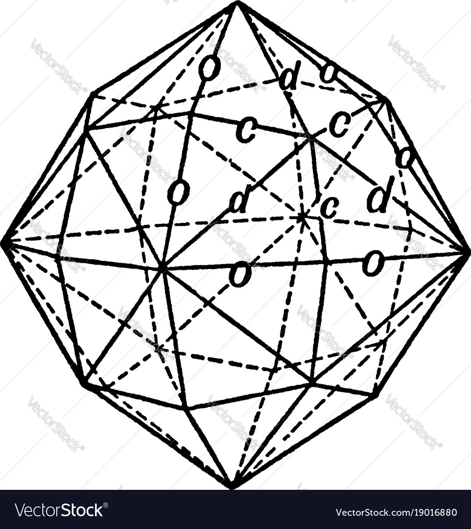 Hexoctahedron vintage