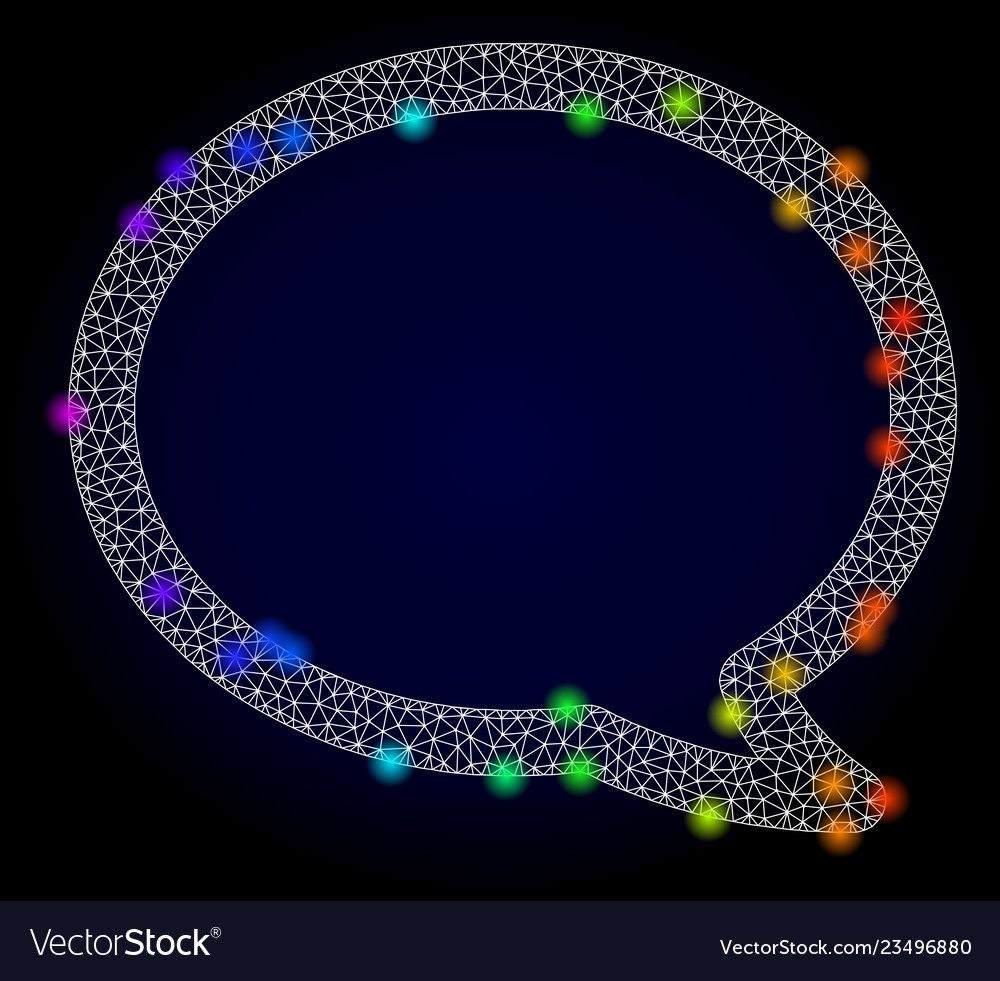 Polygonal mesh message cloud with spectrum