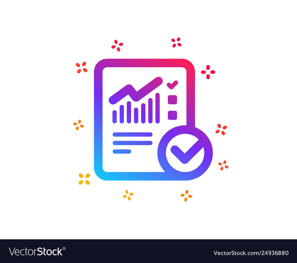 Report document icon checklist Vector Image Report document icon checklist