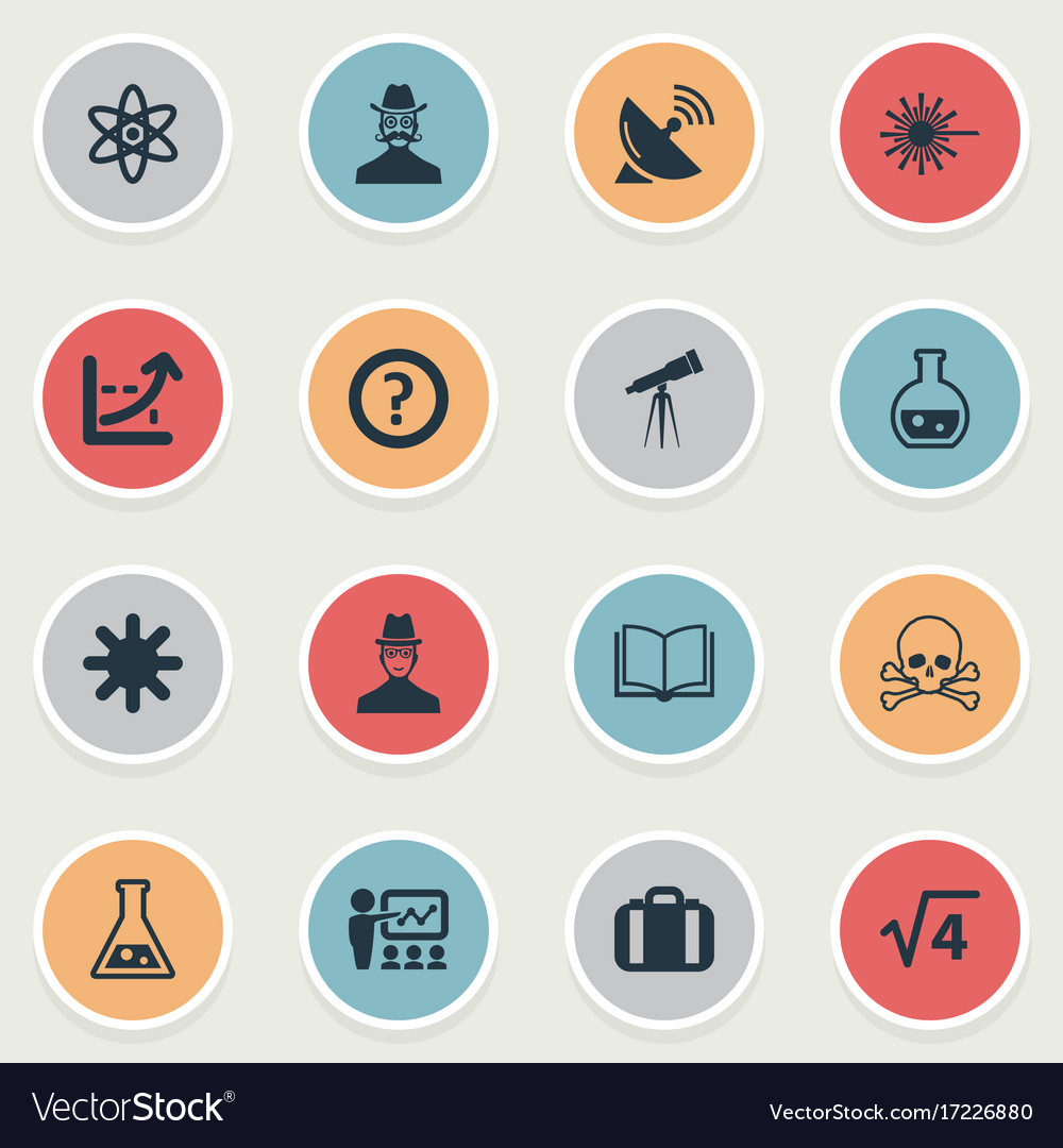 Set of simple knowledge icons