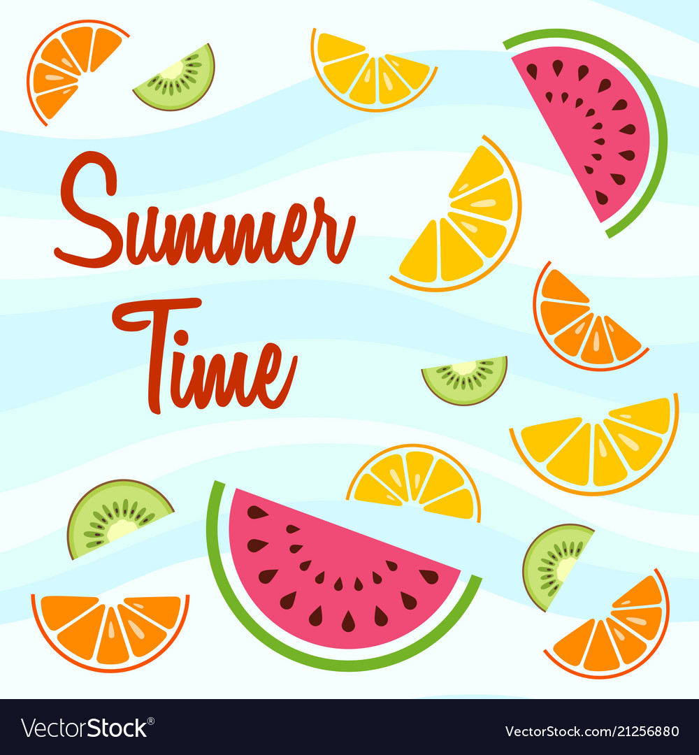 Summer Time Background Royalty Free Vector Image