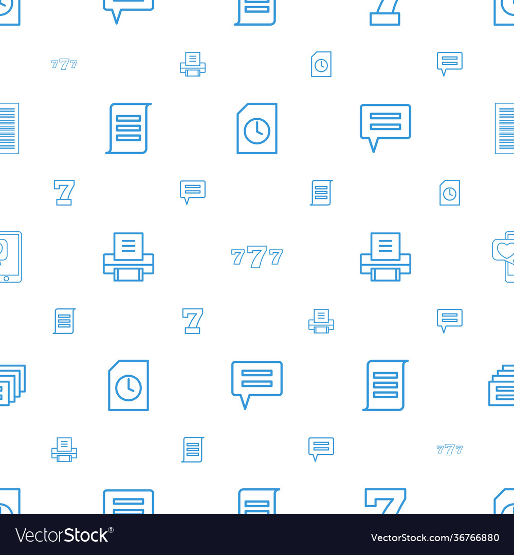 Text icons pattern seamless white background