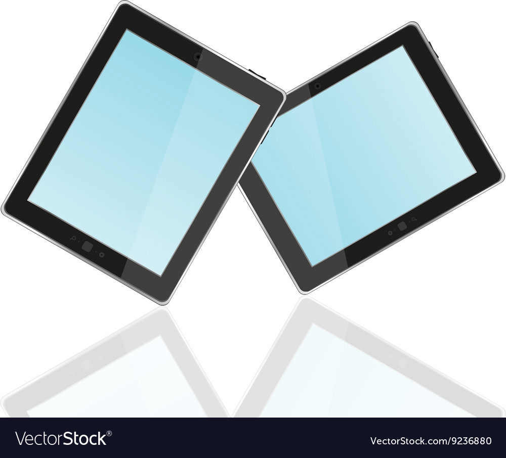 Touch screen tablet computer with blue